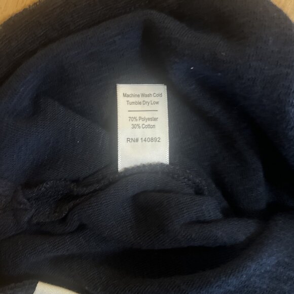 Marine Layer Terry Out Polo Navy Multistripe Short Sleeve Palm Trees Mens L/XL - Picture 10 of 12